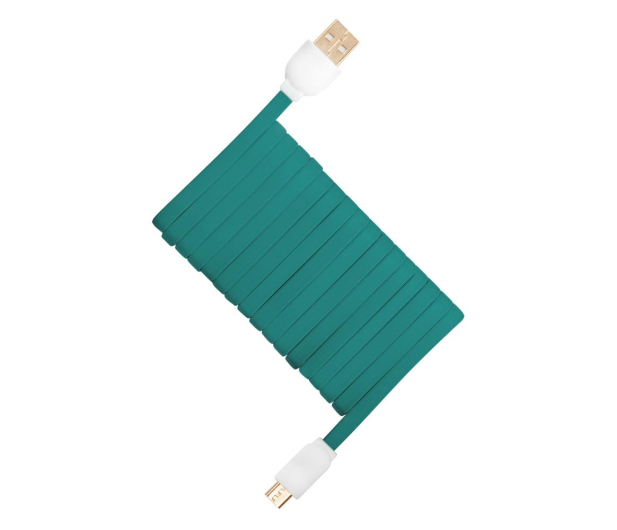 Arkas USB-MICRO USB 3M Zielony - 1427011 - zdjęcie 3